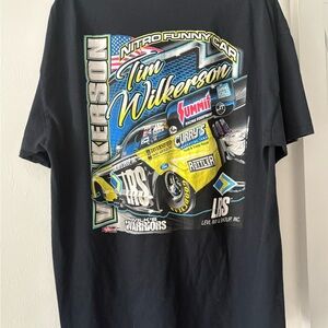 Fruit of the Loom Black Racing Graphic T-Shirt